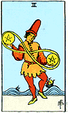 two- pentacles